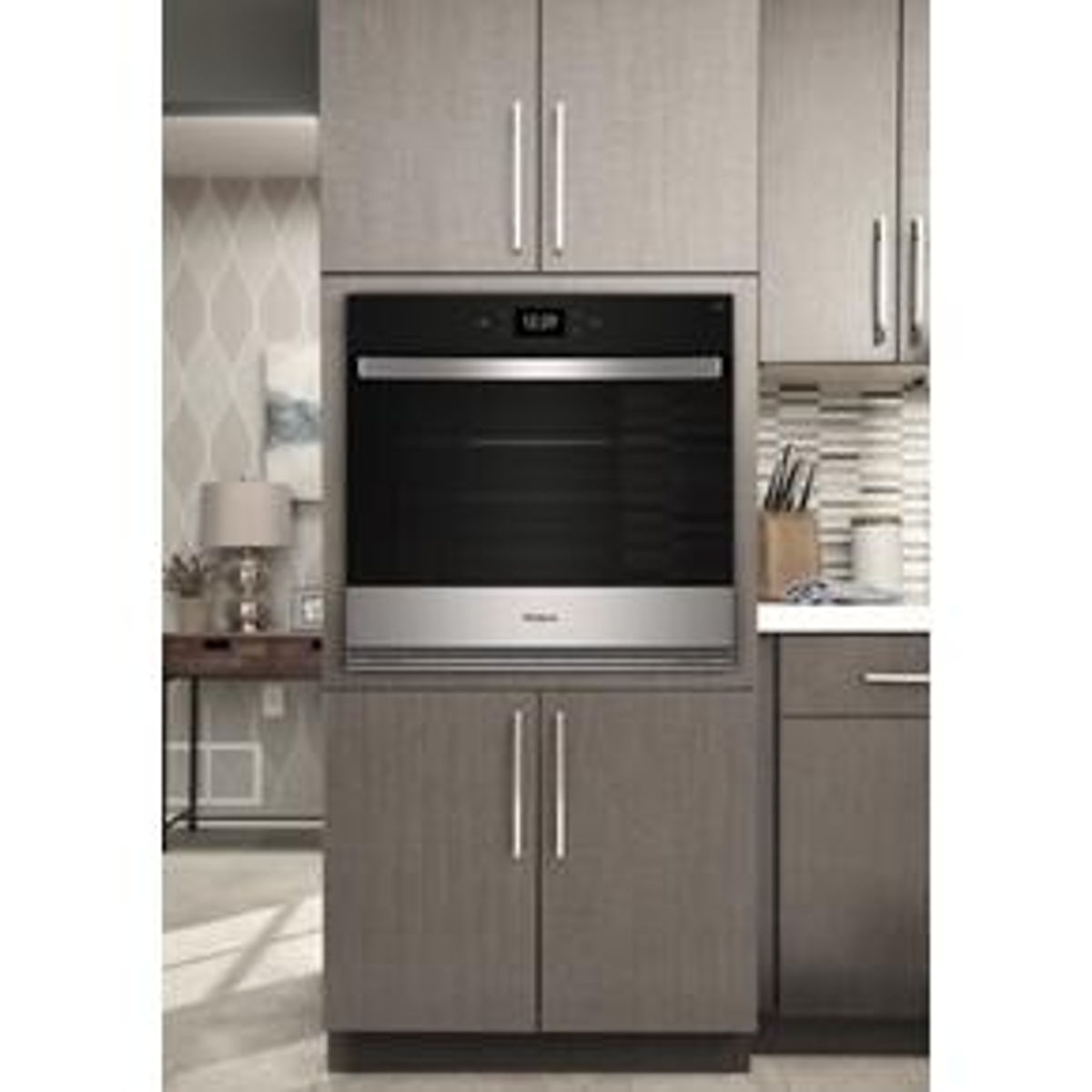 50 Cubic Feet Single Smart Wall Oven With Air Fry - Gray