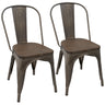 Oregon - IndustrialFarmhouse Stackable Dining Chair (Set of 2)