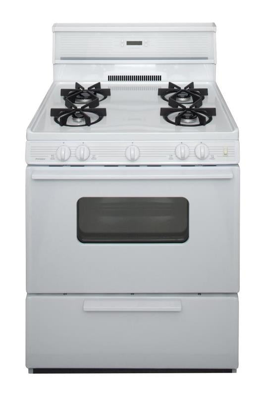 30 in. Freestanding Sealed Burner Spark Ignition Gas Range in White - (SMK240OP)