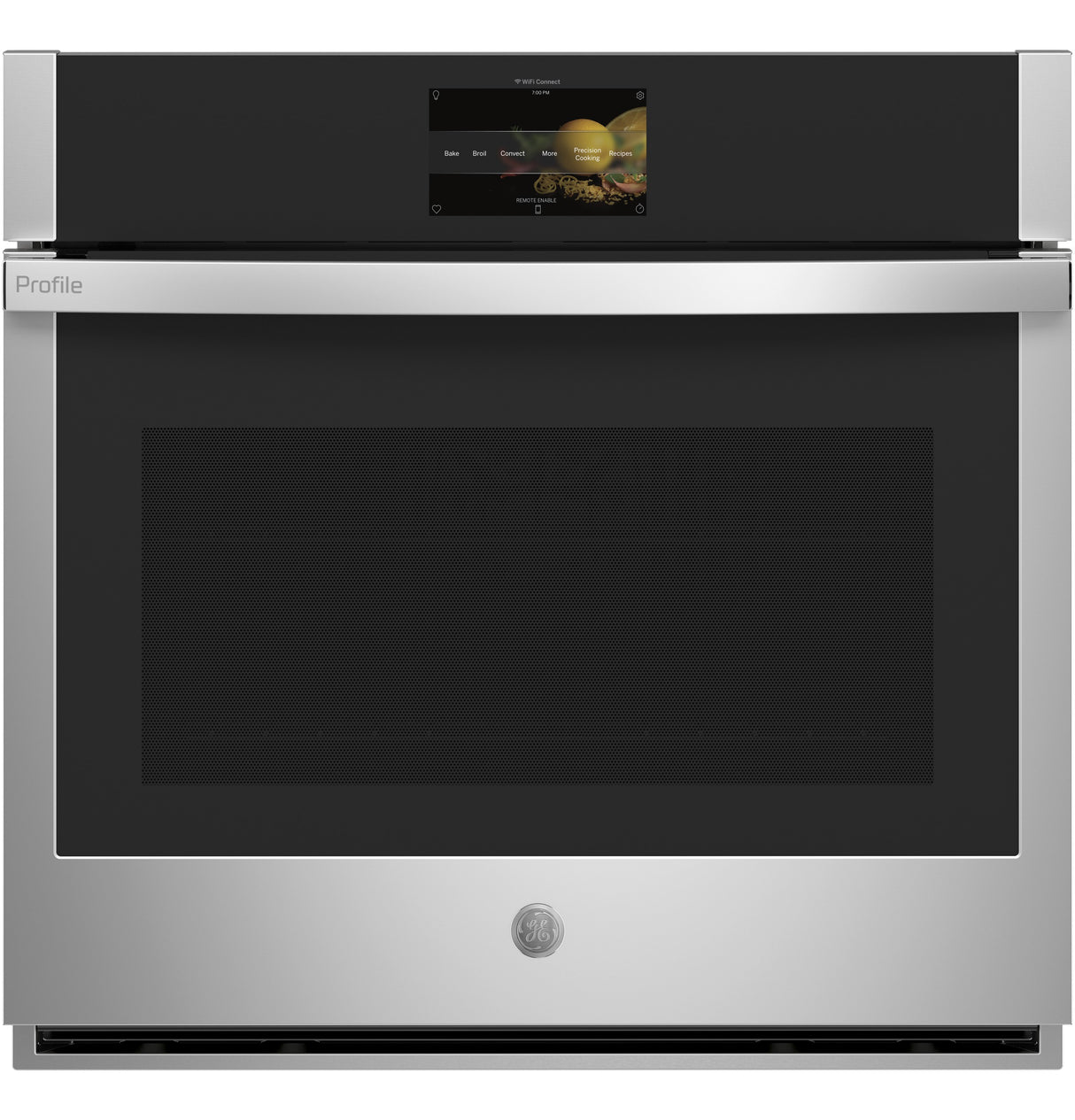 GE Profile(TM) 30" Smart Built-In Convection Single Wall Oven with No Preheat Air Fry and Precision Cooking - (PTS7000SNSS)