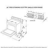 GE 30" Free-standing Electric Radiant Smooth Cooktop Range - (JB480DMWW)