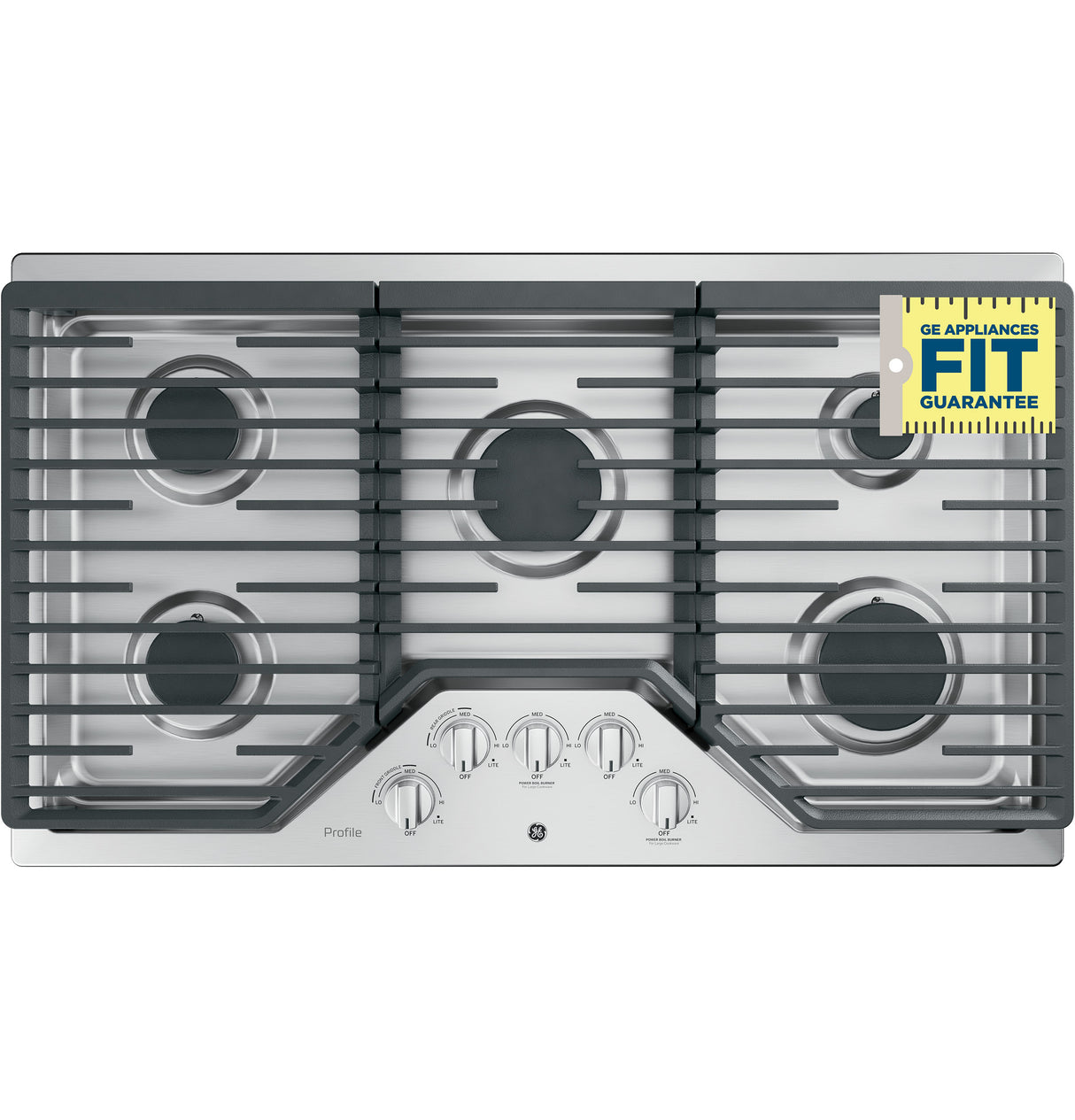 GE Profile(TM) 36" Built-In Gas Cooktop with Five Burners - (PGP7036SLSS)