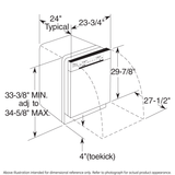 GE(R) ENERGY STAR(R) Dishwasher with Front Controls - (GDF510PGRBB)