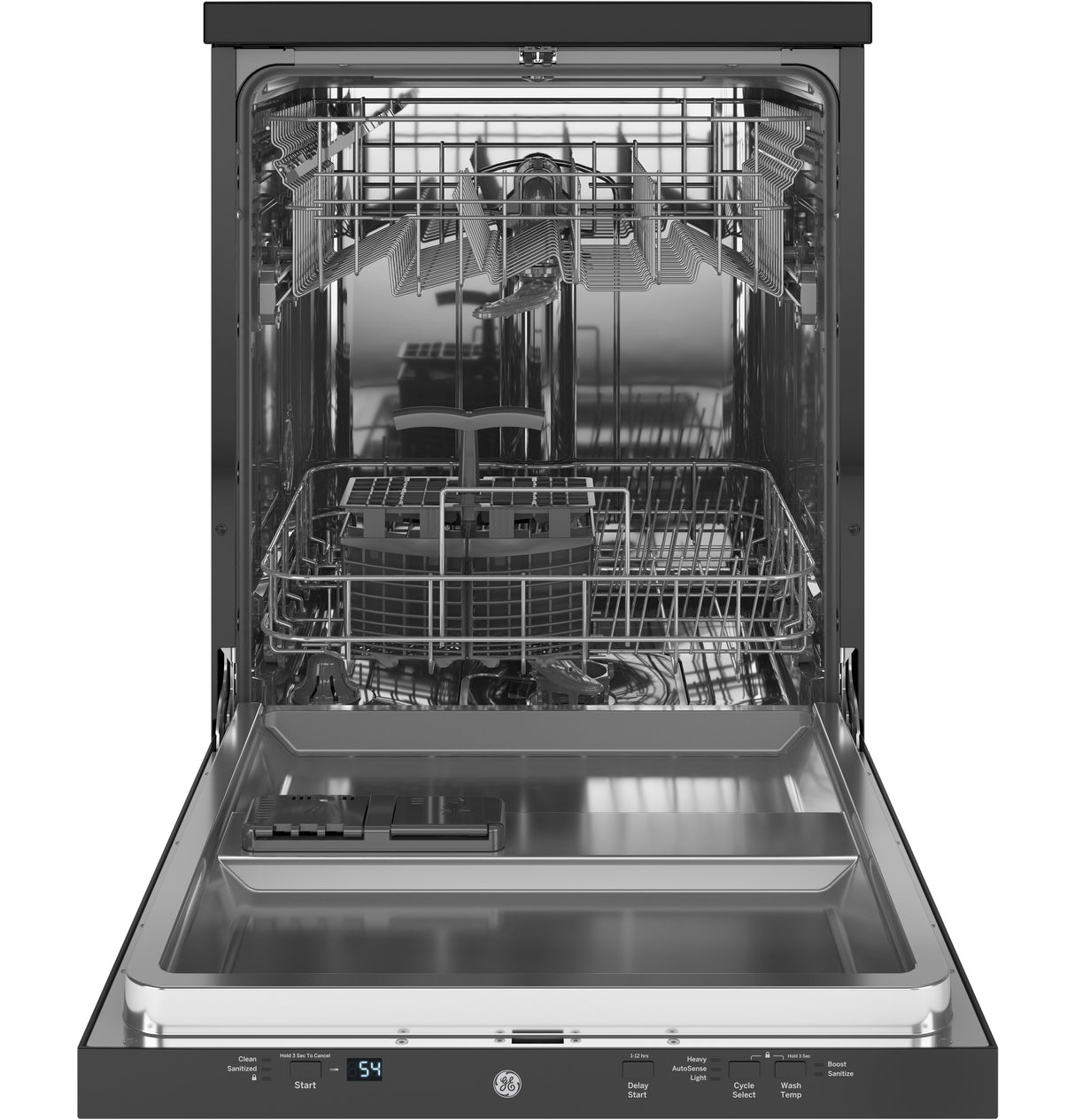 GE(R) ENERGY STAR(R) 24" Stainless Steel Interior Portable Dishwasher with Sanitize Cycle - (GPT225SGLBB)