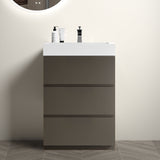 Alice - Bathroom Vanity With Sink, Large Storage Freestanding Bathroom Vanity For Modern Bathroom, One-Piece Sink Basin Without Drain And Faucet