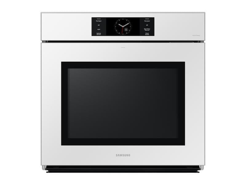 Bespoke 30" White Glass Single Wall Oven with AI Pro Cooking(TM) Camera - (NV51CB700S12AA)