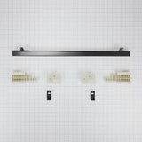 27" Combination Wall Range Flush Installation Trim Kit - Black - Stainless Steel