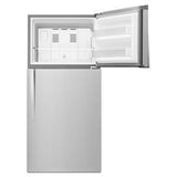 30" Wide Top Freezer Refrigerator - 19 Cubic Feet - Monochromatic Stainless Steel