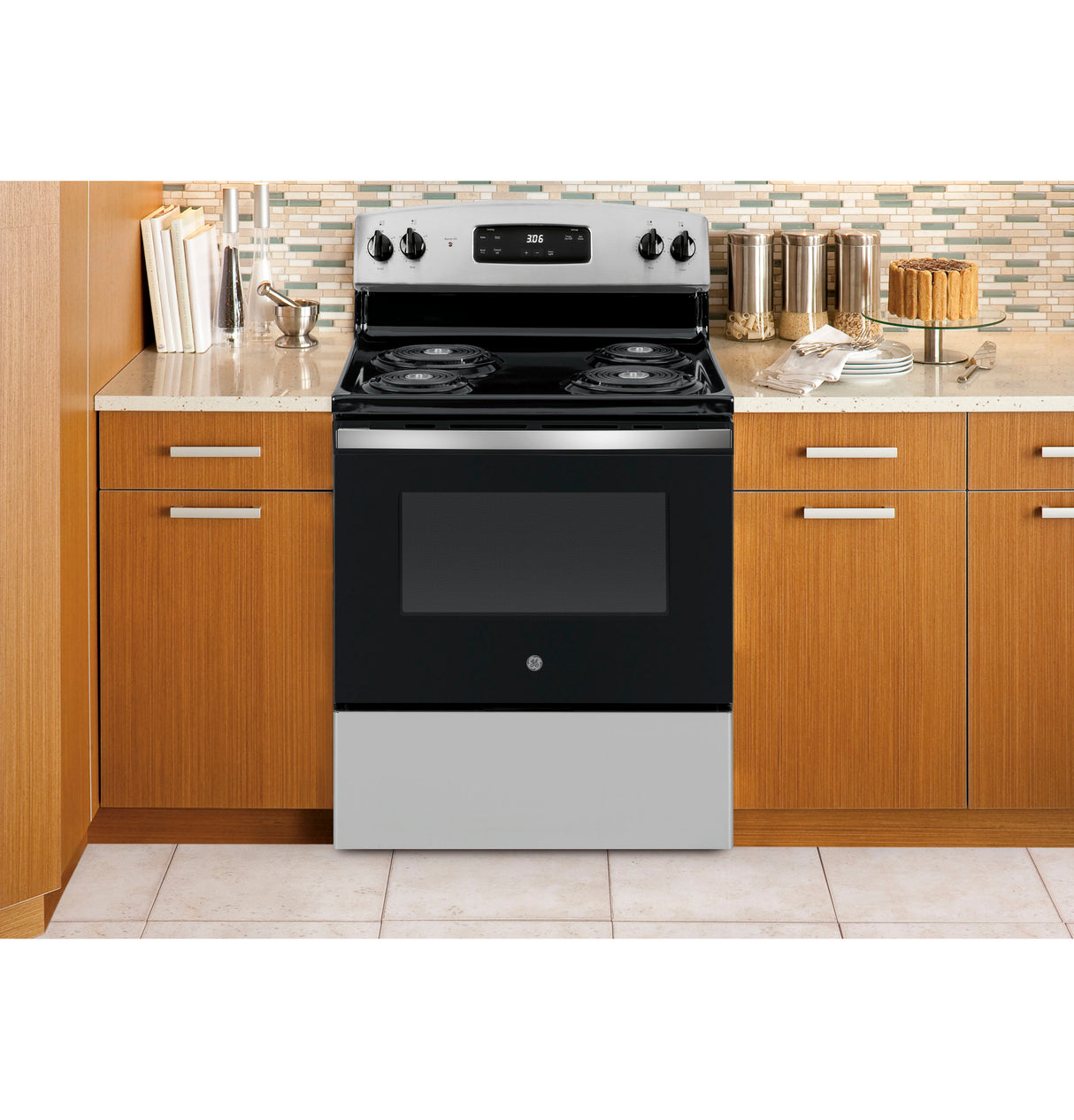 GE(R) 30" Free-Standing Electric Range - (JBS360RTSS)