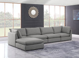 Mackenzie - Modular Sectional 5 Piece - Gray - Fabric