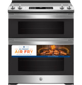 GE(R) 30" Slide-In Electric Convection Double Oven Range - (JSS86SPSS)