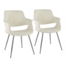 Vintage Flair - Chair (Set of 2) - Chrome Legs