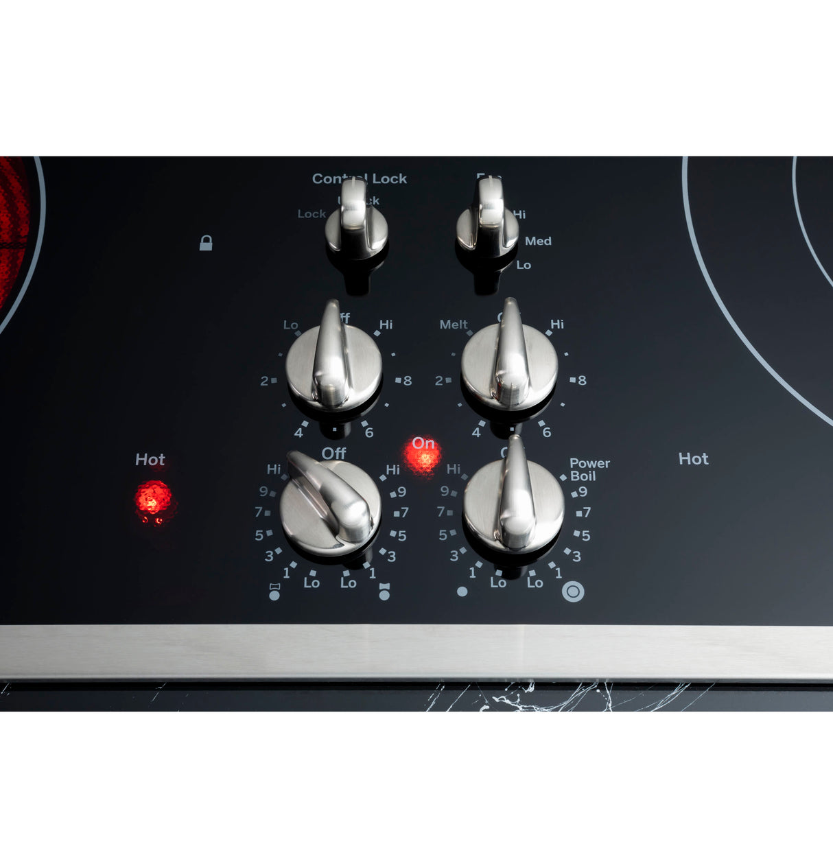 GE Profile(TM) 30" Downdraft Electric Cooktop - (PP9830SRSS)