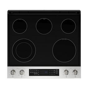 30" Wide Slide-In Electric Range With Air Fry - 64 Cubic Feet - Gray