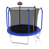 Trampoline With Basketball Hoop, Astm Approved Reinforced Type Outdoor Trampoline With Enclosure Net