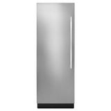 30" Built-In Column Freezer With Noir Panel Kit, Left Swing