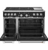 Caf(eback)(TM) 48" Smart Dual-Fuel Commercial-Style Range with 6 Burners and Griddle (Natural Gas) - (C2Y486P3TD1)