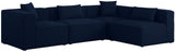 Cube - Modular Sectional 4 Piece - Navy