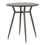 Clara - Industrial Round Dinette Table - Antique