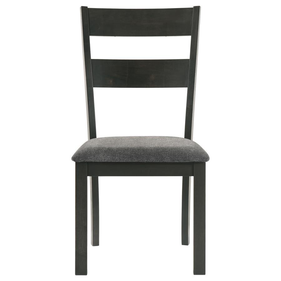 Jakob - Ladder Back Wood Dining Side Chair (Set of 2) - Black