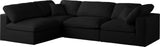 Plush - Standard Comfort Modular Sectional - Black