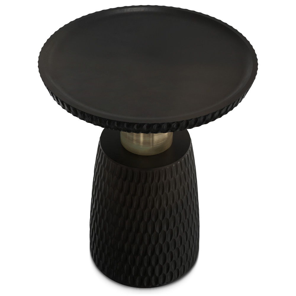 Breanna - Side Table - Black / Gold