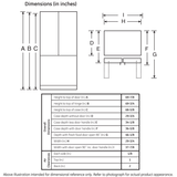 GE(R) ENERGY STAR(R) 20.8 Cu. Ft. French-Door Refrigerator - (GNE21FSKSS)