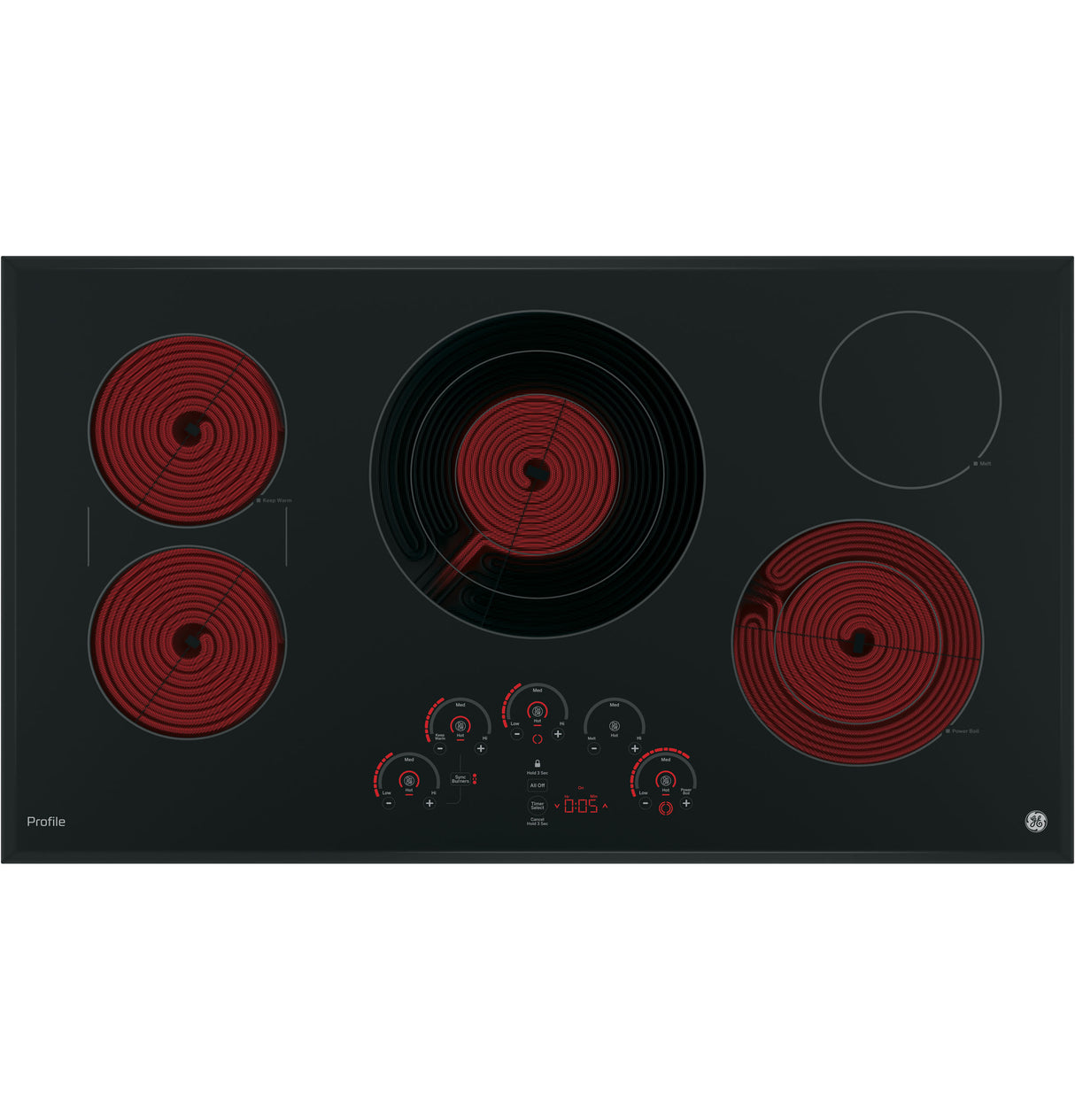 GE Profile(TM) 36" Built-In Touch Control Cooktop - (PP9036DJBB)