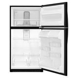 33" Wide Top Freezer Refrigerator - 20 Cubic Feet - Black