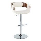 Elisa - Adjustable Barstool (Set of 2) - Chrome Base