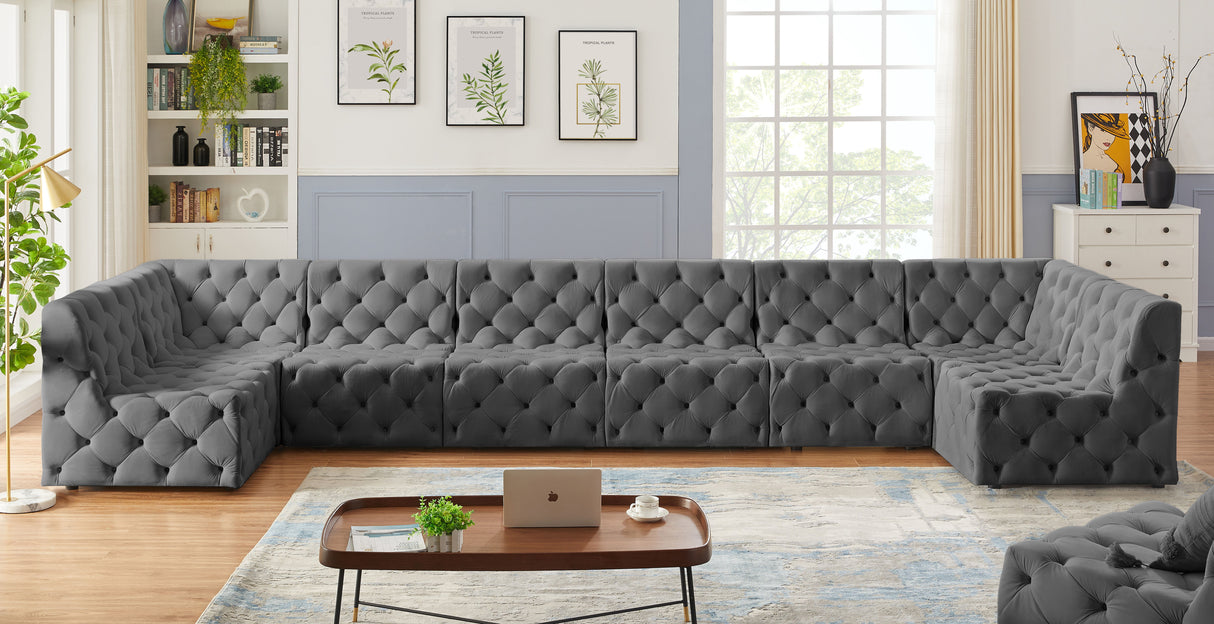 Tuft - Modular Sectional 8 Piece - Gray - Modern & Contemporary