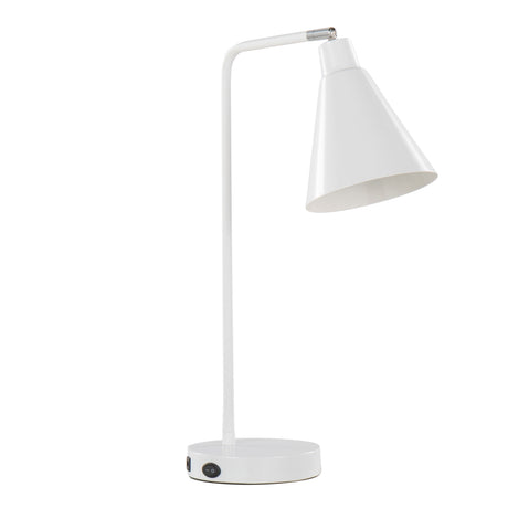 Pix - Contemporary Task Lamp Built In USB Port