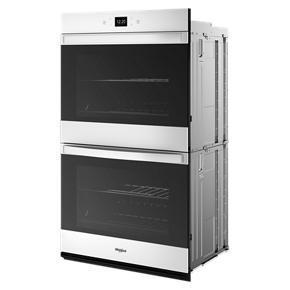 100 Total Cubic Feet Double Wall Oven With Air Fry When Connected - White