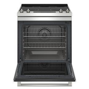 30" Wide Slide-In Electric Range With Air Fry - 64 Cubic Feet - Gray