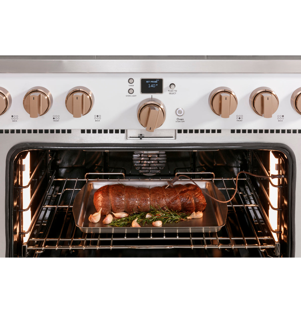 Caf(eback)(TM) 36" Smart Dual-Fuel Commercial-Style Range with 6 Burners (Natural Gas) - (C2Y366P2TS1)