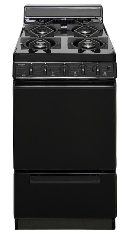 20 in. Freestanding Sealed Burner Gas Range in Black - (SHK100BP)