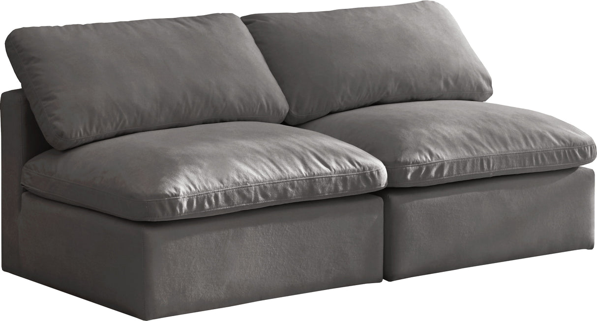 Plush - Modular Armless 2 Seat Sofa