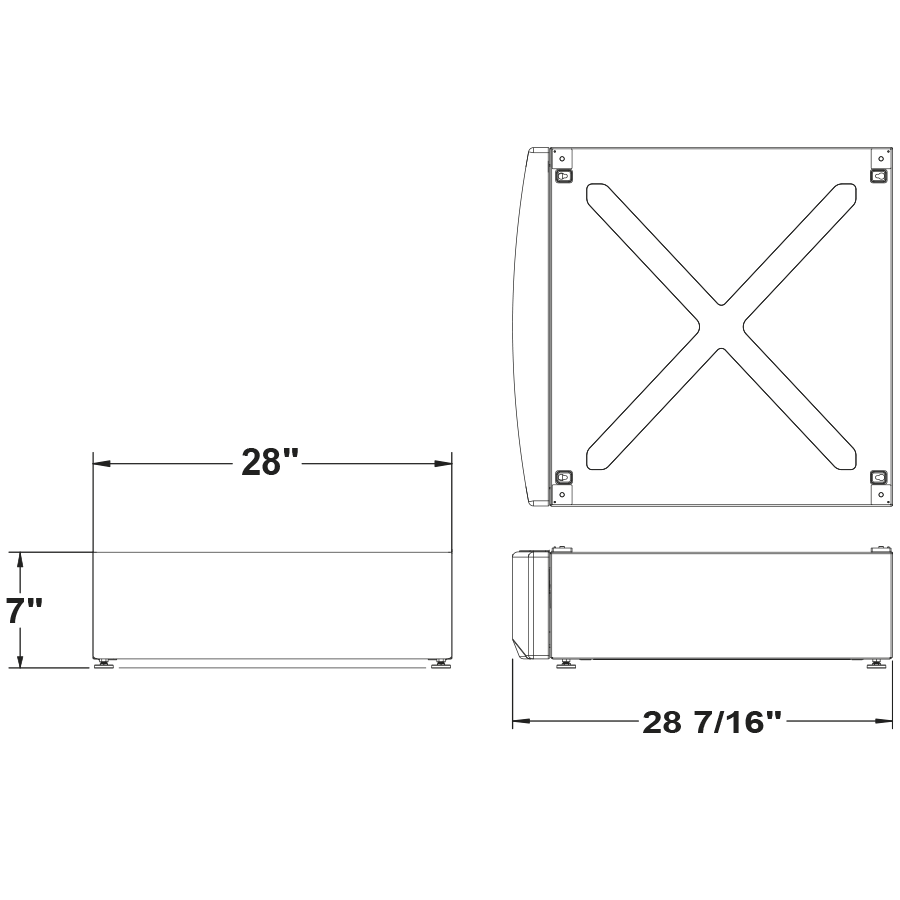 GE(R) Laundry 7" RightHeight(TM) Riser - (GFR0728SNWW)