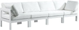 Nizuc - Outdoor Patio Modular Sofa - White - Metal