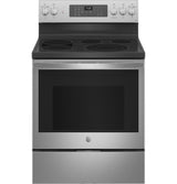 GE Profile(TM) 30" Smart Free-Standing Electric Convection Fingerprint Resistant Range with No Preheat Air Fry - (PB935YPFS)