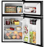 GE(R) ENERGY STAR(R) Double-Door Compact Refrigerator - (GDE03GLKLB)