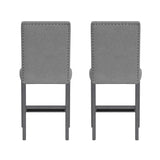 Zeph - Upholstered Barstools (Set of 2) - Gray