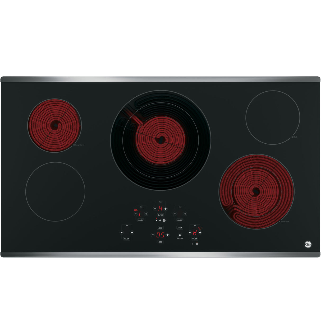 GE(R) 36" Built-In Touch Control Electric Cooktop - (JP5036SJSS)