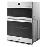 57 Total Cubic Feet Combo Wall Oven With Air Fry When Connected - White