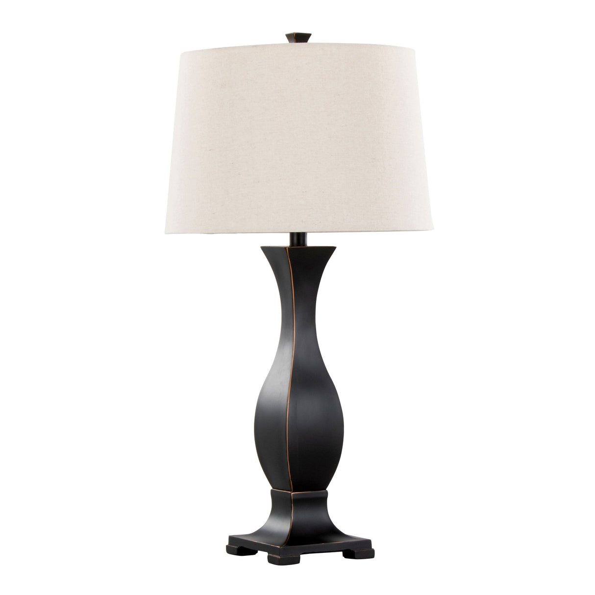 Riley - Contemporary Table Lamp (Set of 2) - Oil Rubbed Bronze / Oat