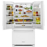 20 Cubic Feet 36" Width Counter-Depth French Door Refrigerator With Interior Dispense - White