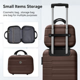 4 Piece Hard Shell Luggage Set, Carry On Suitcase With Spinner Wheels, Family Luggage Set