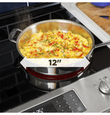 GE(R) 30" Free-Standing Electric Convection Range with No Preheat Air Fry - (JB735DPBB)