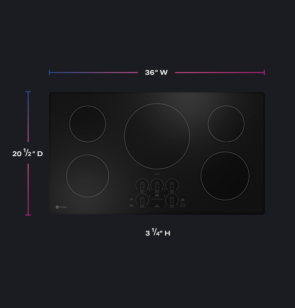 GE Profile(TM) 36" Built-In Touch Control Induction Cooktop - (PHP7036DTBB)