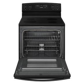 30" Amana Electric Range With Extra-Large Oven Window - Black - Steel